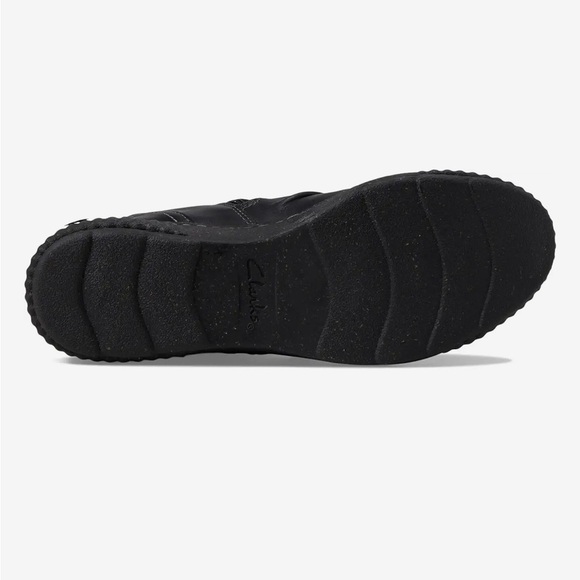 Clarks Women Caroline Orchid Ankle Boots Black Casual Leather Outdoor Husk-Fleck - Picture 4 of 15